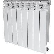 Радиатор алюминий 8 секций STOUT VEGA 500 боковое подключение (белый RAL 9016)