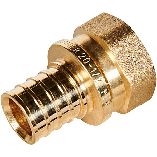 Переходник ROMMER с накидной гайкой 20 x 1/2" для труб из сшитого полиэтилена аксиальный Артикул RFA-0019-002012