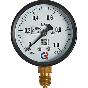 Манометр радиальный d = 50 мм, подключение 1/4", до 10 бар (0-1,0 МПа) ТМ-210 P.00 Росма 