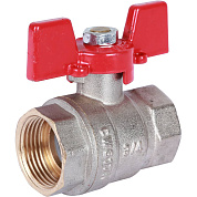 Кран шаровый ROMMER 3/4" ВВ - полный проход, бабочка 