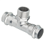 Тройник Н-пресс 18 x 1/2" x 18 нержавеющая сталь VALTEC