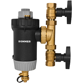 Сепаратор шлама поворотный с быстрой очисткой и магнитом ROMMER 3/4" Артикул RFW-0081-002920