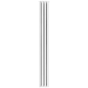 Радиатор алюминий 4 секции STOUT Anteprima 1800 универсальное подключение (белый RAL 9010)