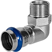 Угол 90° переходной под пресс 22 x 3/4" (НР) из нержавеющей стали STOUT (SSS-2010-002234)