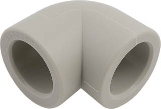 Угол 90° 20 мм полипропилен PP-R под сварку ALCAPIPE серый Артикул AB202020000