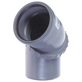 Отвод  d=110 мм для вн.канализации универсальный SINIKON Стандарт Артикул KU.110.G
