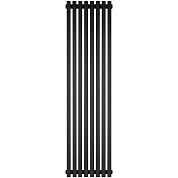 Радиатор трубчатый STOUT TUBE QUADRO, 8 секц. - нижн. прав. подкл. QV40-1750-8 R, чёрный мат муар