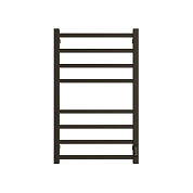 Полотенцесушитель электрич. 80 х 50 STOUT FORTE quadro, Черный матовый (SHQ-F2QQ-008050)
