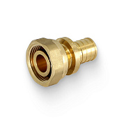 Муфта аксиальная ВР 20 x 3/4" ЕК с накидной гайкой, латунь UNI-FITT OPTIMAL (753G7301)