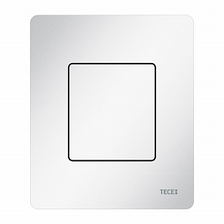Металлическая панель смыва TECEsolid белая глянцевая, для инсталляции писсуара, 124 x 104 x 6 мм Артикул 9242432