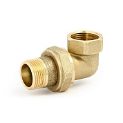 Американка угловая с прокладкой O-RING 1" x 1" ВН латунь  UNI-FITT
