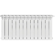 Радиатор биметал. 14 секций STOUT TITAN VENTIL 500 нижнее правое подключение (белый RAL 9016)