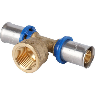 Тройник-переходник APE (Италия) с внутренней резьбой 16 х 1/2 х 16 для металлопласта прессовой Артикул ARL2103101