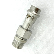 Муфта пресс-Н 15 x 1/2" с разъемным соединением и плоск. прокладкой нерж.сталь UNI-FITT