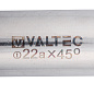 Отвод безраструбный 22 45°  нержавеющая сталь VALTEC пресс