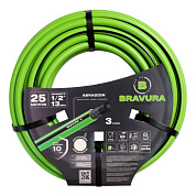 Шланг садовый Bravura 3" 1/2 (d = 12,5 мм) 25 м., зеленый, стенка 1,8 мм. 200925