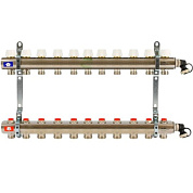Колл. группа UNI-FITT 1" х 11 вых 3/4" с баланс. и термостат. вентилями с 2 конц., латунь (441I4311)