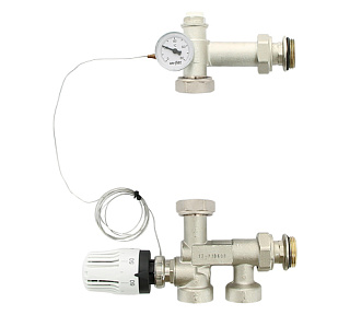 Насосно-смесительная группа SOLOMIX MINI с наружной резьбой 1", без насоса UNI-FITT Артикул 474M1100