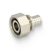 Муфта аксиальная ВР 16 x 3/4" ЕК х 2,0 с гильзой и накидной гайкой, никель UNI-FITT (753N6306)