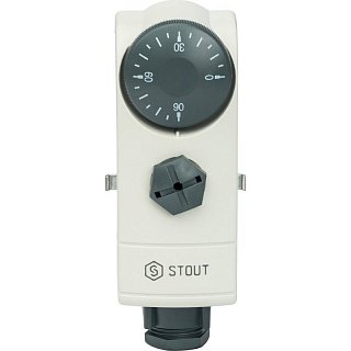 Термостат накладной для отопления WTC-ES STOUT с пружиной 230 мм STE-0006-000001 Артикул STE-0006-000001
