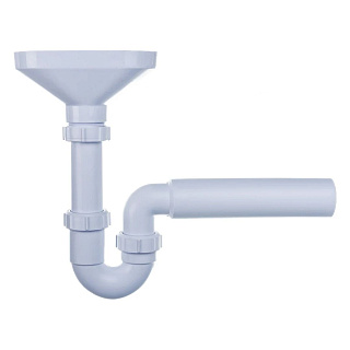 Сифон McALPINE трубный 1"1/2 х 40 мм для разрыва потока с приемной воронкой вых. компресс. D=40 мм Артикул HC7-FUN