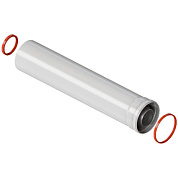 Удлинитель дымохода D=60/100, L=1500 мм коаксиальный, ROMMER (RCA-6010-001500)