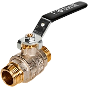 Кран шаровой 1/2" полнопроходной, НР-НР, ручка рычаг, STOUT (SVB-0005-200015)