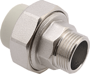 Муфта комб. 20 x 1/2" (НР) с раъёмным соединением PP-R ALCAPIPE серый