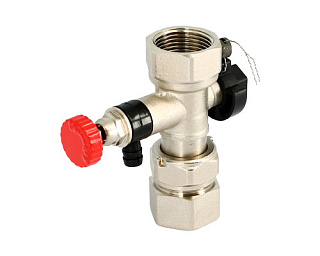 Вентиль отсечной ВВ 3/4 никель пломбируемый для расширительных баков UNI-FITT  261N3001