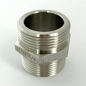 Ниппель Н 1 1/4", нержавеющая сталь UNI-FITT