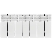 Радиатор биметал. 7 секций STOUT TITAN 200 боковое подключение (белый RAL 9016)