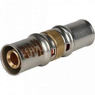 Пресс-муфта соединительная STOUT 16 х 2,0 мм для металлопластиковых труб Артикул SFP-0003-001616
