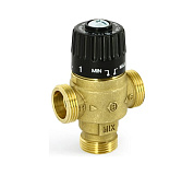 Клапан Н 3/4" термосмесительный 30-65°С, Kvs 1,6 смешение боковое, никелированный UNI-FITT