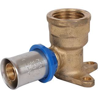 Угольник APE (Италия) настенный с креплением удлинённый 1/2 х 16 для металлопласта прессовой Артикул ARL3503100