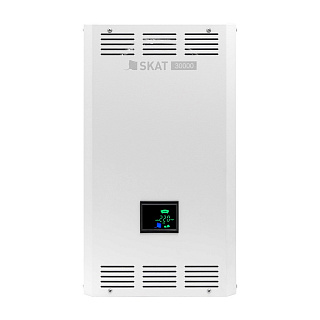Артикул 9103 Стабилизатор сетевого напряжения БАСТИОН TEPLOCOM SKAT ST-30000 LED, 220 В, для котлов
