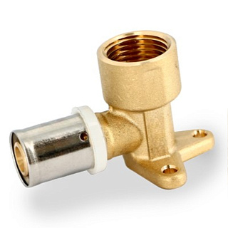 Водорозетка UNI-FITT с внутренней резьбой 20 х 1/2" h = 39 мм. под пресс для МП труб, латунь Артикул 710G7231