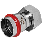 Переходник прессовой с накидной гайкой 28 x 1" (ВР) из нержавеющей стали ROMMER (RSS-1026-000281)