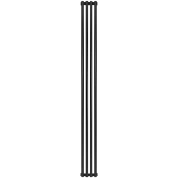 Радиатор алюминий 4 секции STOUT Tonale 2000 универсальное подключение (цвет 2748 cod.07 черный)