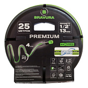 Шланг садовый Bravura 4" 1/2 (d = 12,5 мм) 25 м., серый, стенка 2,5 мм. 215925