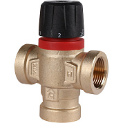 Термостатический смесительный клапан ROMMER 3/4" (ВР) 35-60°С KV 1,6 (боковое смешивание)