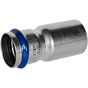 Муфта переходная 42 х 35 мм, ВПр-НПр под пресс, из нержавеющей стали STOUT (SSS-2020-004235)