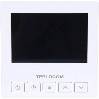 Термостат комнатный БАСТИОН TEPLOCOM TS-Prog-220/3A, проводной, прогр., реле 250 В, 3 А (913) Артикул 913