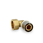 Угол (ВР) 26 х 3/4" под пресс для МП труб, латунь UNI-FITT OPTIMAL (704G8301)