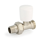 Вентиль ручной прямой НР 1/2" х 3/4" ЕК с разъёмным соединением, никель UNI-FITT (152V2300)