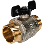 Кран шаровой 1" 1/4 полнопроходной, НР-НР, ручка бабочка, STOUT (SVB-0006-200032)