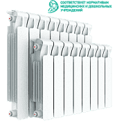 Радиатор биметаллический Rifar Monolit 500/100 10 секций