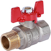 Кран шаровый ROMMER 1/2" ВН - полный проход, бабочка 