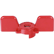 Ручка-бабочка для шарового крана 1/2" - 3/4" STOUT (красная) (SVB-BUT-1234-02)