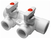 Коллектор с 2 выходами d=25-20 PP-R Pro Aqua