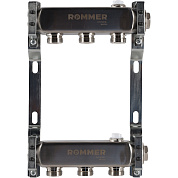Коллектор ROMMER для радиаторной разводки 3 выхода из нержавеющей стали